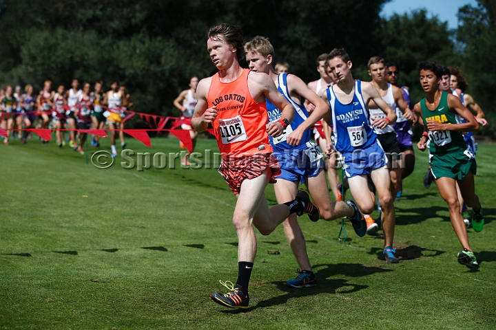 2014StanfordSeededBoys-426.JPG - Seeded boys race at the Stanford Invitational, September 27, Stanford Golf Course, Stanford, California.